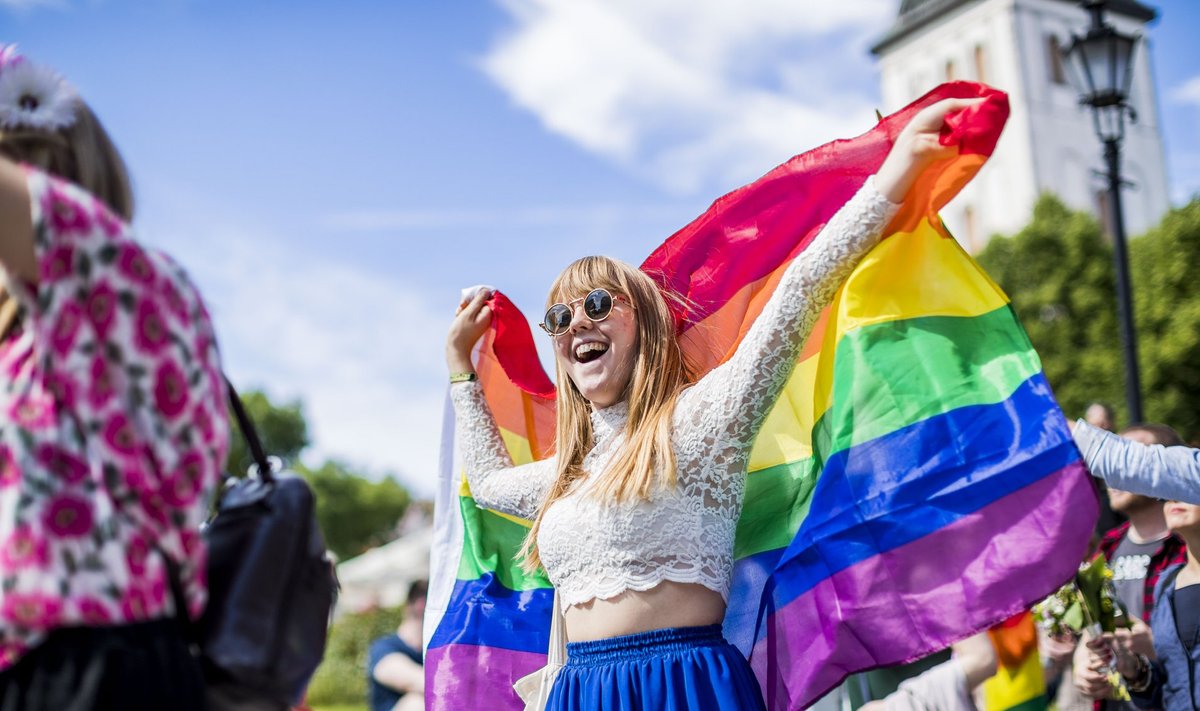 TOETUS AINA KASVAB: LGBT ürituse Tallinn Pride osaleja aastal 2017.