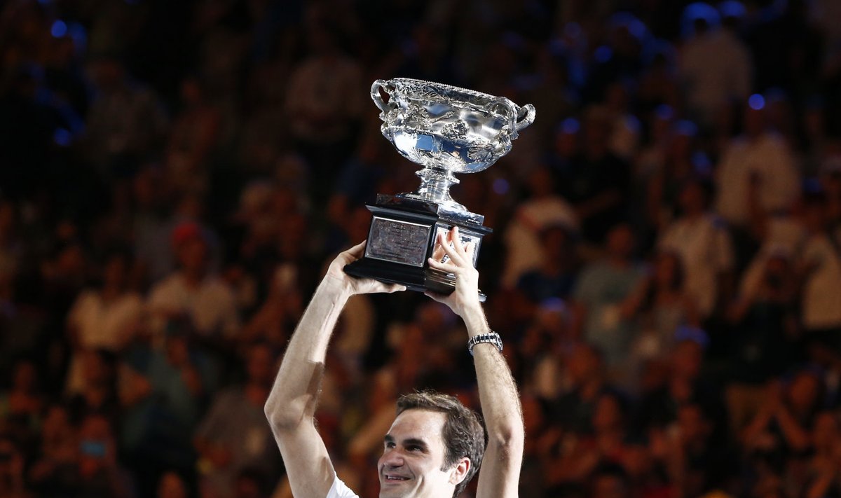 2018. aasta Australian Openi võitja Roger Federer