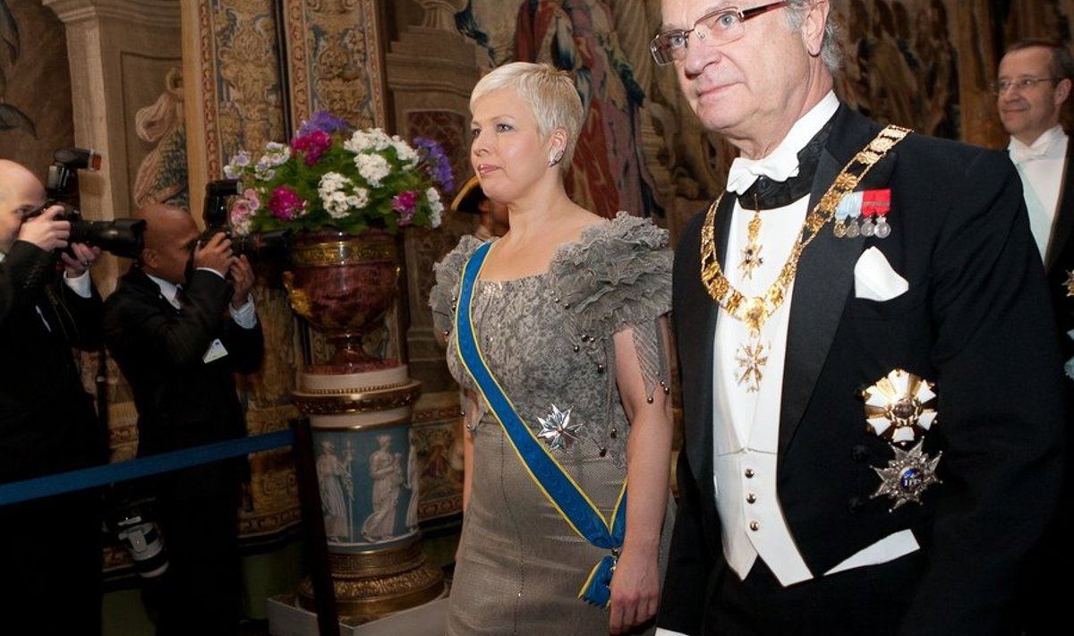 Evelin Ilves ja Rootsi kuningas Carl XVI Gustaf