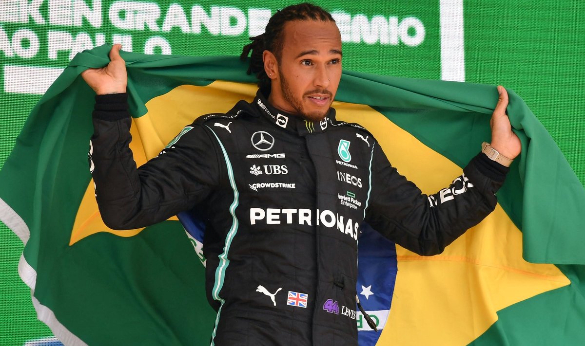 Lewis Hamilton ei suutnud uskuda, et võitis Brasiilias.