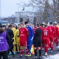 DELFI FOTOD | Jalgpall Eesti moodi? Ebainimlikes tingimustes mänginud Kuressaare ja Harju leppisid viiki
