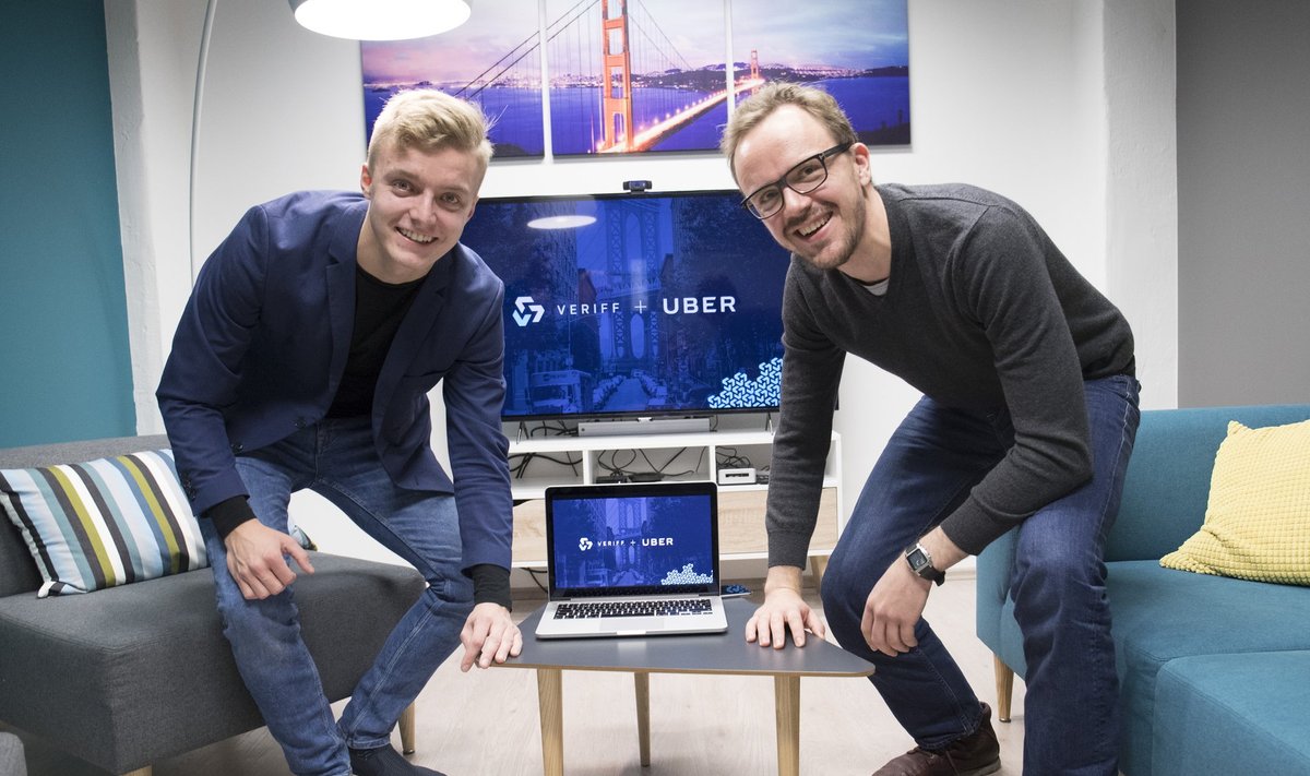 Veriff ja Uber on varem tihedalt koostööd teinud. Pildil Kaarel Kotkas (vasakul) ja Enn Metsar.