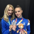 Гимнастка Аделина Беляева завоевала на Юношеских Олимпийских играх серебро в мультинациональном командном первенстве