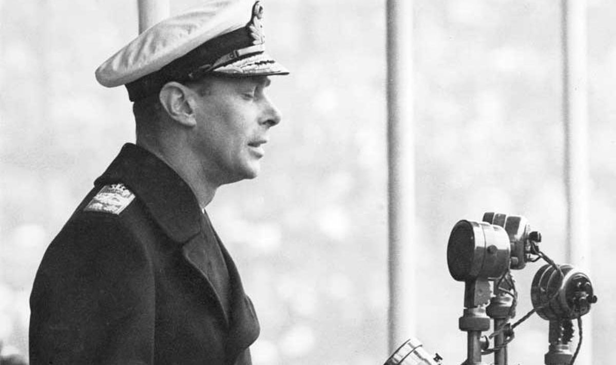 George VI esimene raadioesinemine kuningana aastal 1937. (repro)