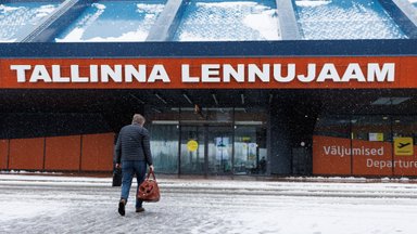 Снегопад нарушил работу Таллиннского аэропорта, часть рейсов отменена