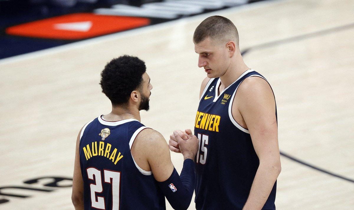 Jamal Murray ja Nikola Jokic.