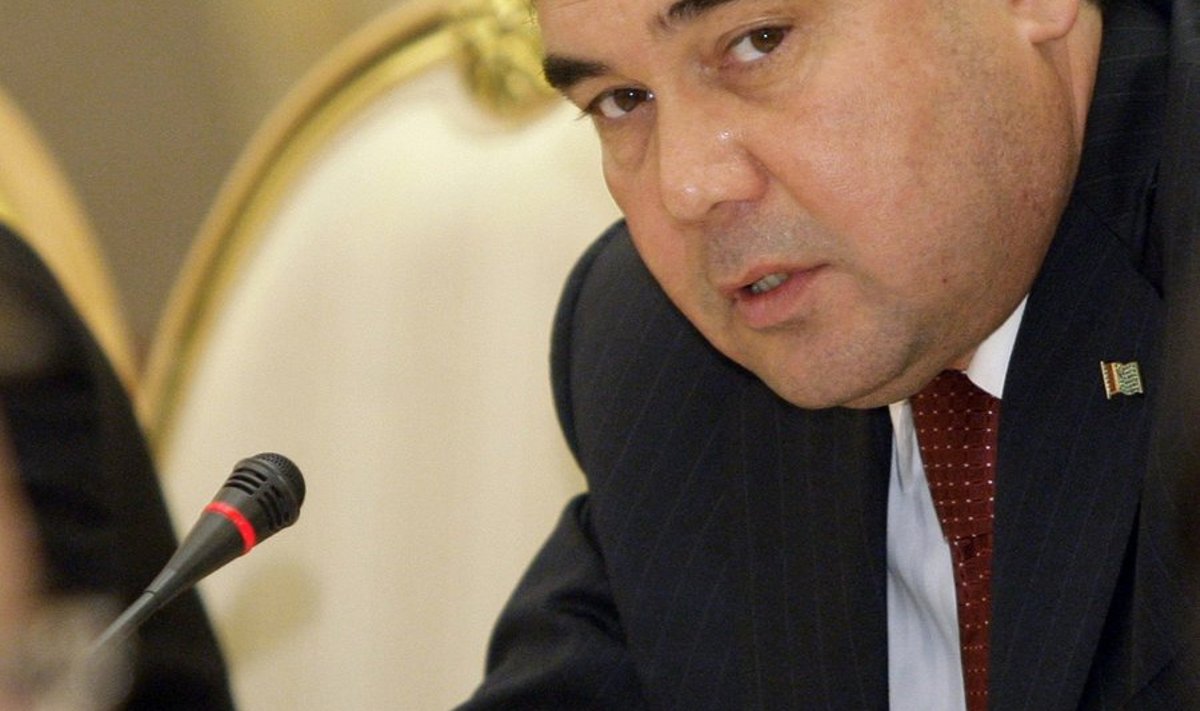 Türkmenistani president Kurbangulõ Berdõmuhhamedov.