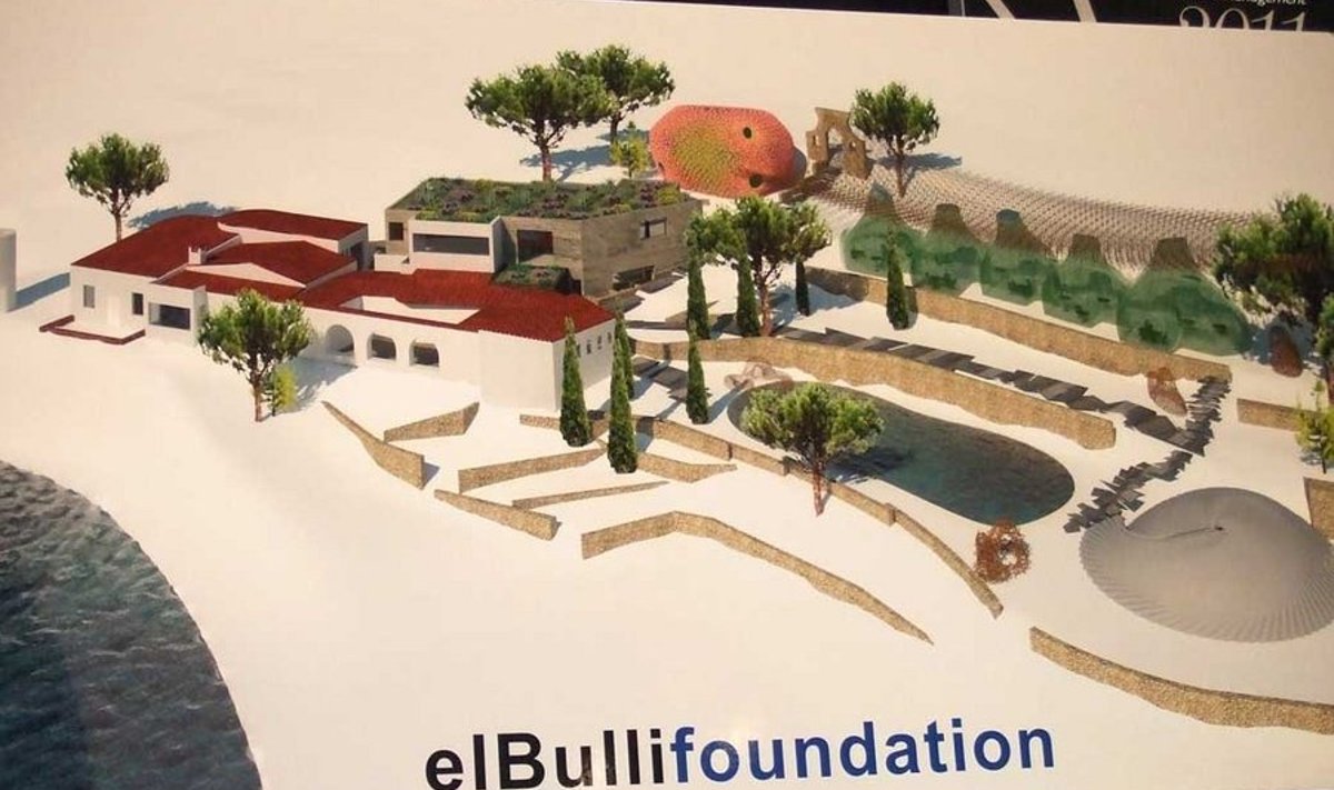 Visioon projektist: Ambitsioonikat El Bulli Foundationi tutvustab peakokk Ferran Adria (alumisel fotol). El Bulli asub Põhja-Kataloonias Rosese linnakese lähedal paarikümne kilomeetri kaugusel Prantsusmaa piirist. (Madrid Fusion, Ene Ojaveski)