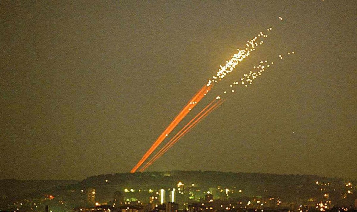 Pommirünnak Belgradis 1999. aasta 27. mail. NATO alustas Jugoslaavia pommitamist sama aasta 24. märtsil.