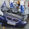 PILDID: BMW M5 murdus avariis pooleks