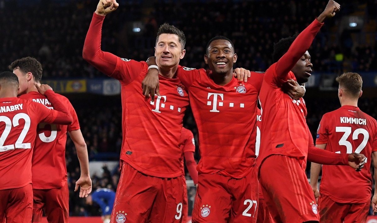 Müncheni Bayerni mängijad astusid suure sammu veerandfinaali suunas.