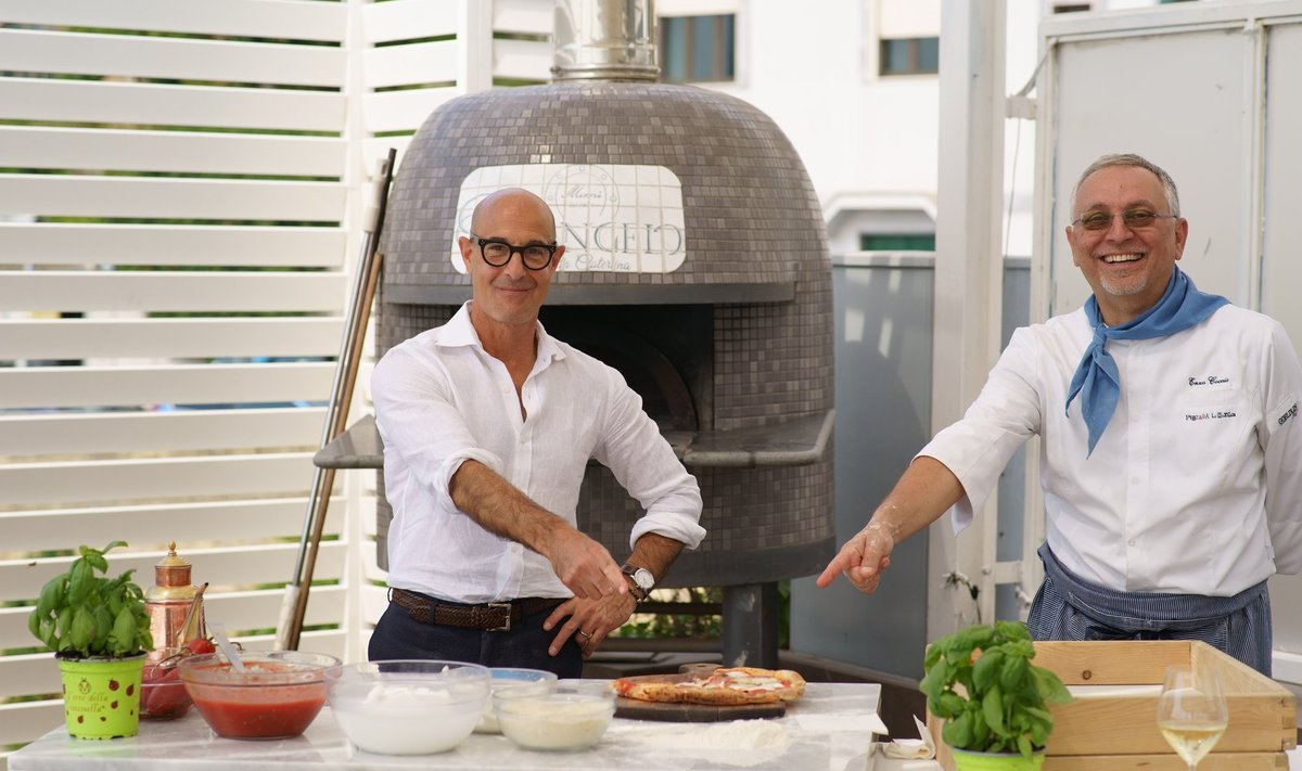 Stanley Tucci ja pitsameister Enzo Coccia osutavad Napoli stiilis pitsale, mis on üle maailma tuntud kui Margherita pitsa.