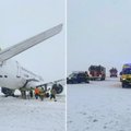 ФОТО | ЧП в Рижском аэропорту: с рулежной дорожки съехал самолет airBaltic, аэропорт закрыли