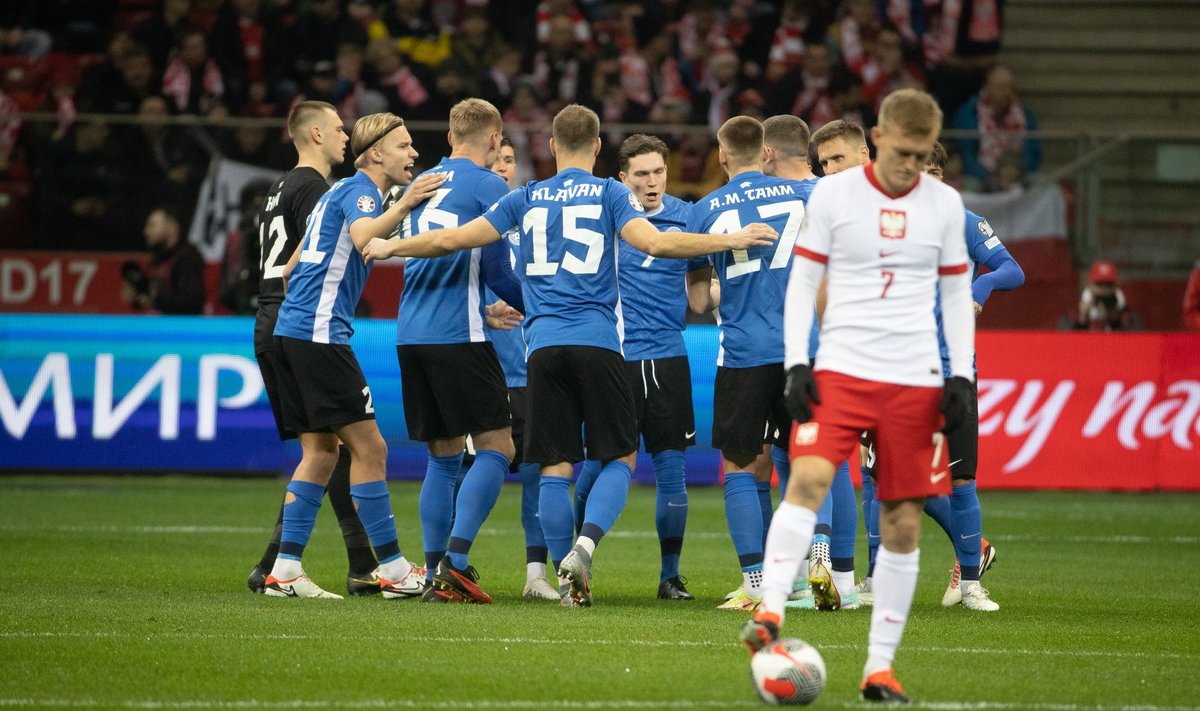 Eesti mängijad kütsid enne mängu ennast üles, aga kasu polnud sellest suurt midagi.