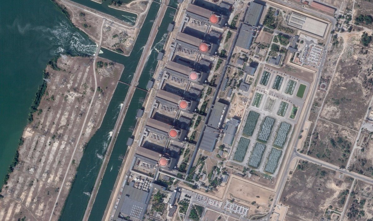 FOTOL: Zaporižžja tuumajaam on Euroopa suurim. Satelliitfoto pärineb aastast 2019.