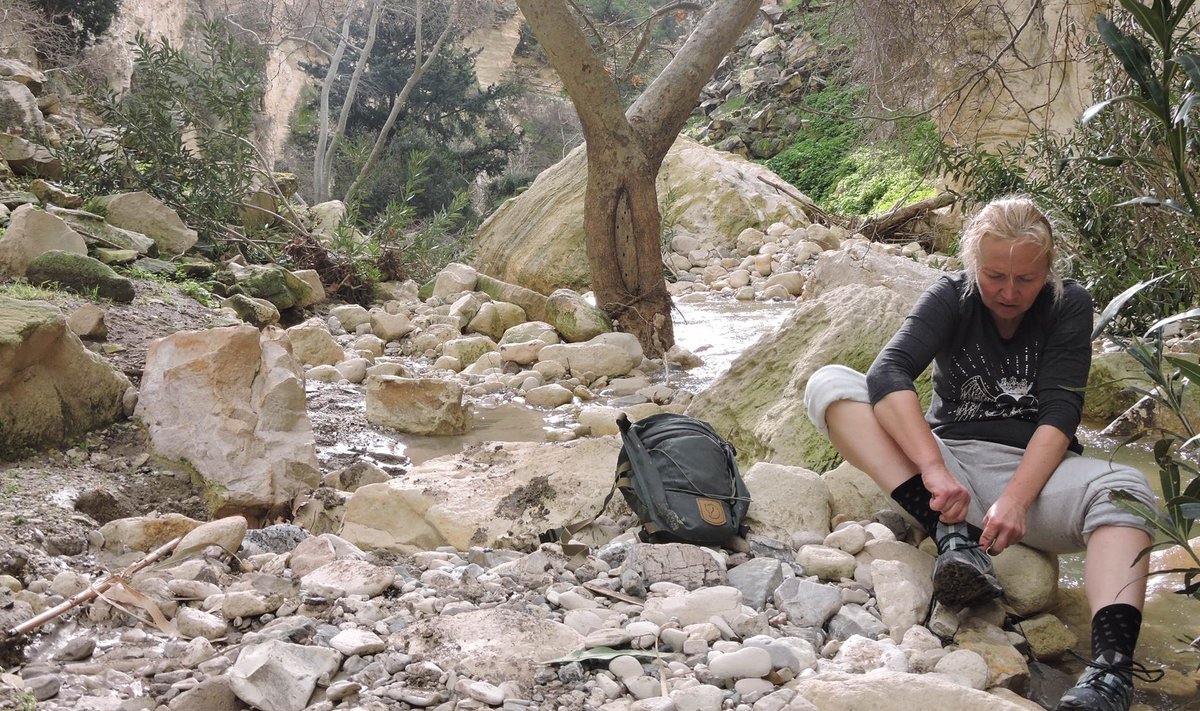 Nele Tamm on Küprosel vabatahtlikuks, kuid nädalavahetusi kasutab matkamiseks, näiteks Avakas Gorge kanjonis.