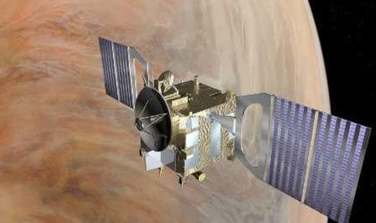 Euroopa Kosmoseagentuuri ESA kosmoseaparaat Veenuse lähistel.