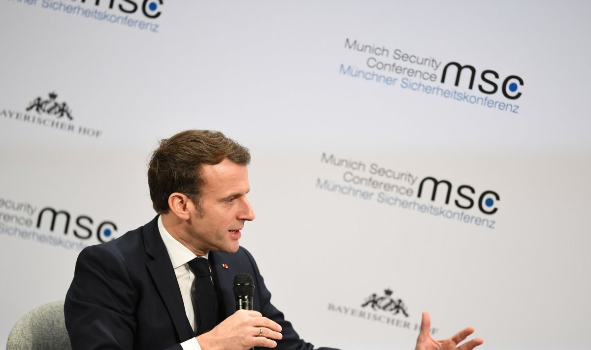 Prantsusmaa president Emmanuel Macron Müncheni julgeolekukonverentsil