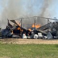 ФОТО и ВИДЕО | В Харьюмаа дотла сгорел завод. Спасательные работы продолжались несколько часов