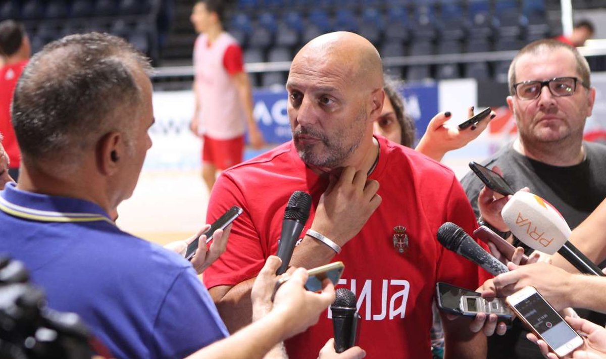 Serbia korvpallikoondise peatreener Aleksandar Djordjevic