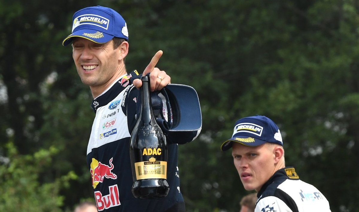 Sebastien Ogier (vasakul) ja Ott Tänak on viinud M-Spordi MM-tiitli veerele.