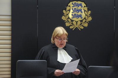 OTSUS ON TEHTUD: Kohtunik Katre Poljakova luges Harju maakohtus täna ette Karel Šmutovi süüdimõistva kohtuotsuse.&nbsp;