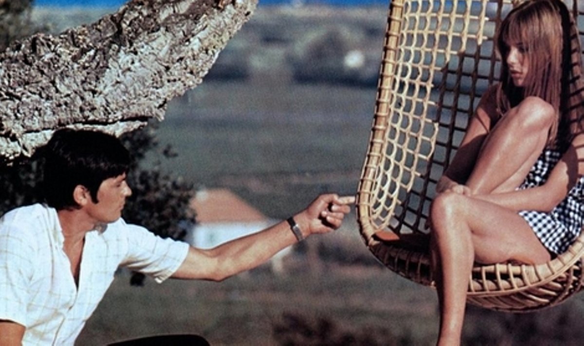 Alain Delon ja Jane Birkin filmis "Bassein".