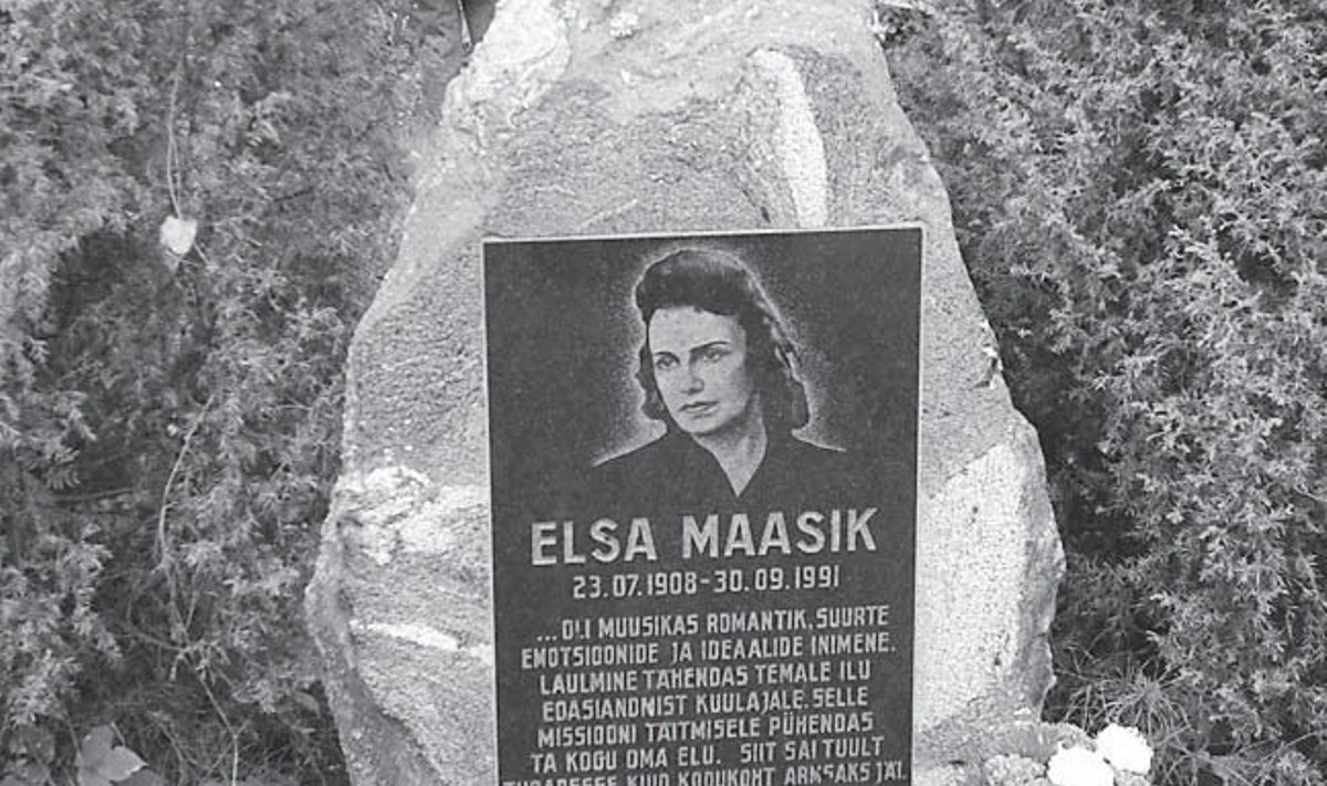 Rändaja! Kui satud Vastseliina kanti, ära jäta külastamata kuulsa lauljatari Elsa Maasiku kodutalu juures asuvat mälestuskivi (Foto: Helgi Laugamõts)