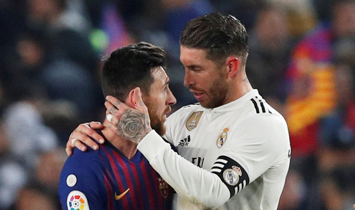 Lionel Messi ja Sergio Ramos.