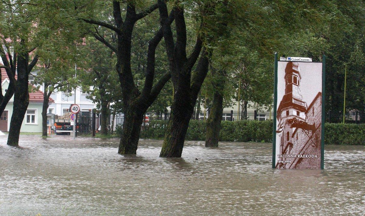 Наводнение в Таллинне. Иллюстративный снимок