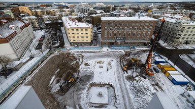 ФОТО | В центре Таллинна готовятся взорвать фундамент старой телебашни  