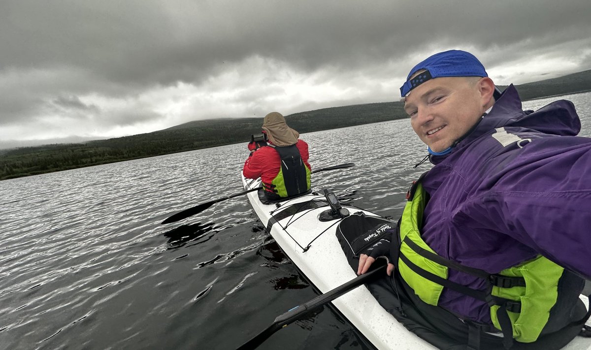 VETEVALLAS Marek Lindmaa ja Rait Hutrov Yukoni jõel. Neil tuli 1600 kilomeetri pikkune teekond läbida vähem kui kümne päevaga.