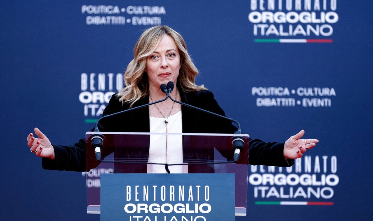 Itaalia peaminister Giorgia Meloni osaleb poliitikafestivalil Atreju.