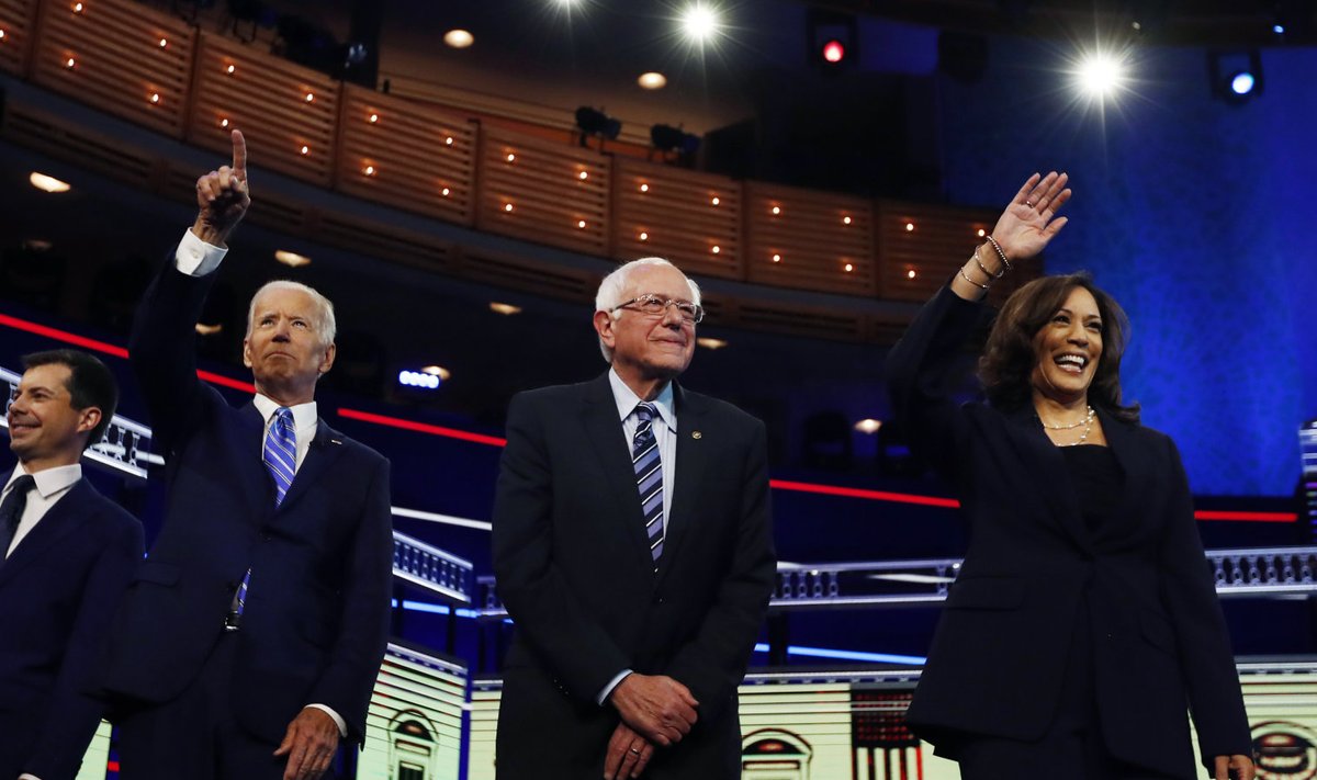 Joe Biden, Bernie Sanders, Kamala Harris