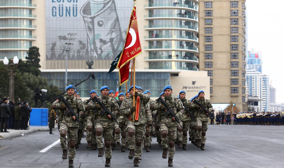 Türgi üksused 2020. aastal peetud Bakuu võiduparaadil