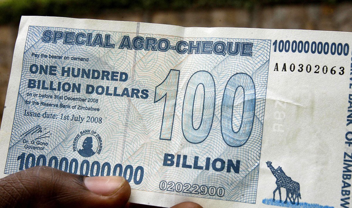 Zimbabwe keskpanga varasem zombiraha