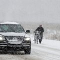 DELFI FOTOD: Narvas möllab selle aasta esimene suurem lumesadu