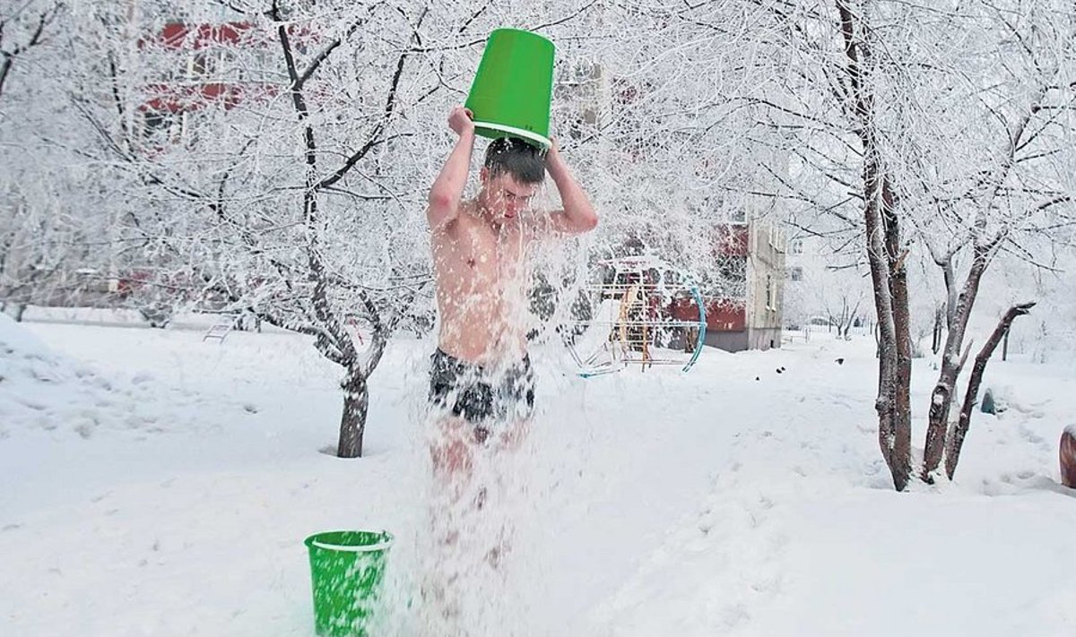 Novosibirskilane Andrei Skriptšenko jätkas enda regulaarset külma veega kastmist ka temperatuuri –35 kraadini langedes.