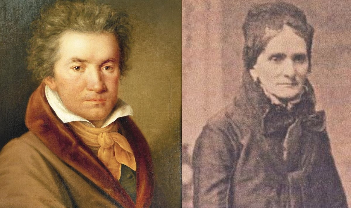 KES OLI MINONA ISA? Arvutused näitavad, et Minona von Stackelberg (paremal) oli tegelikult Beethoveni ja paruness Stackelbergi tulise armuöö vili.