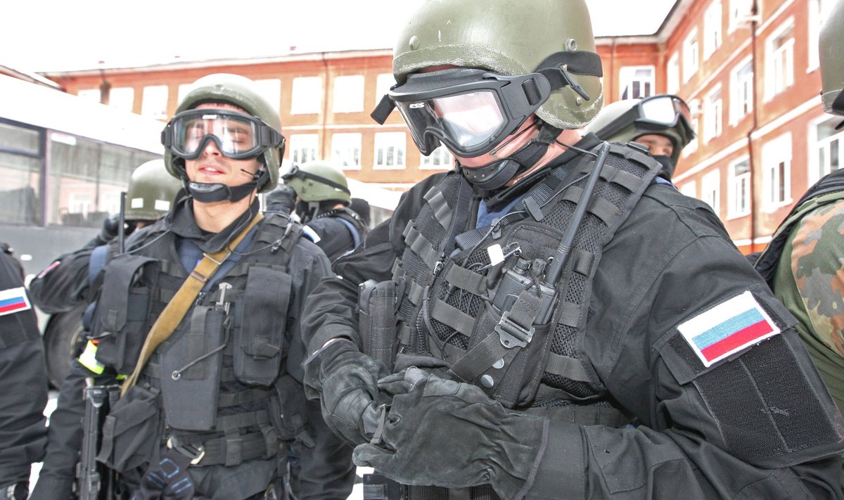 Anti-terrorism exercises of FSB special forces and Russian MVD (Ministry of Internal Affairs)