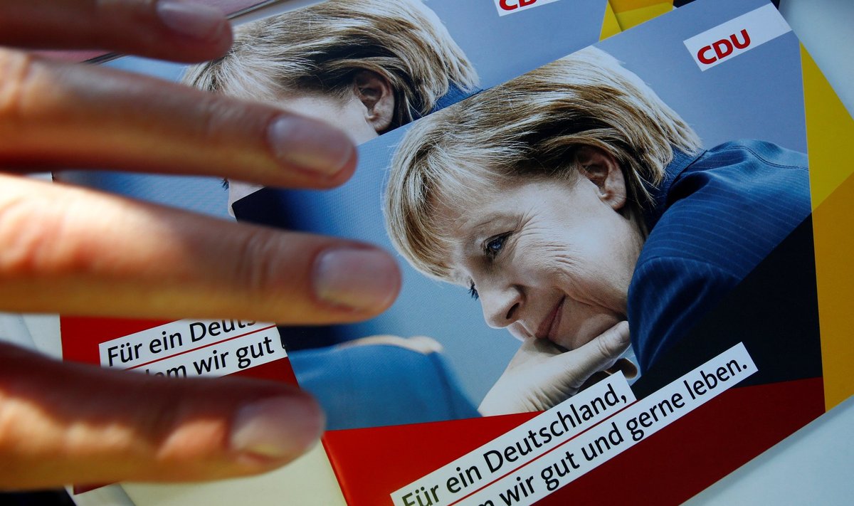 Merkeli CDU-d reklaamivad brošüürid on valmis trükitud, kuid valimiskampaania kulgeb tüünelt.