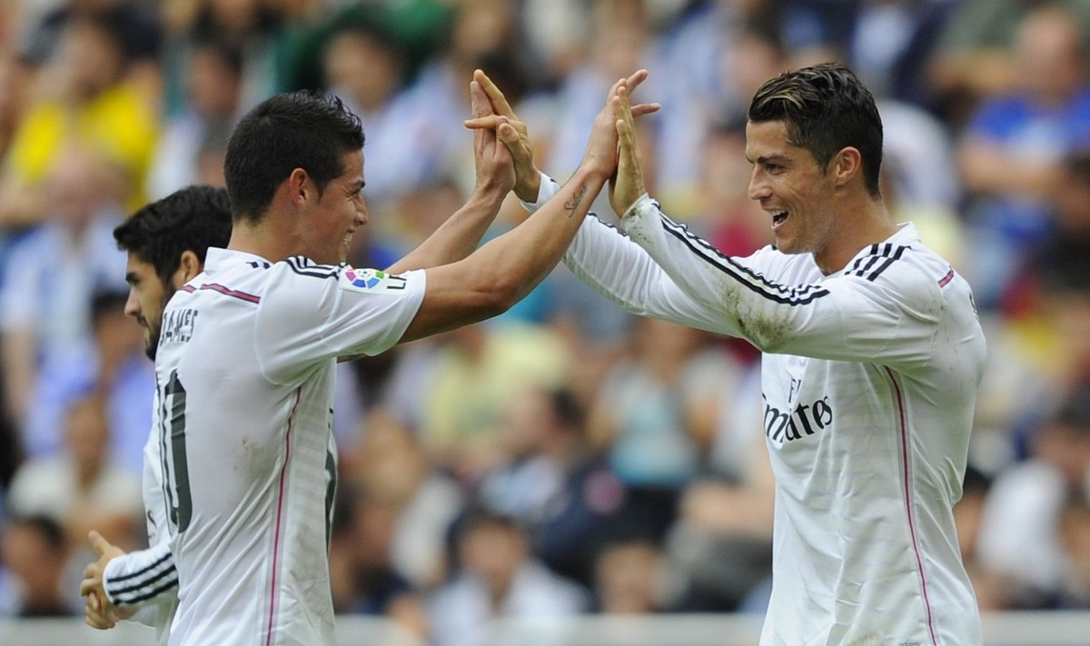 Cristiano Ronaldo ja James Rodriguez tegid mõlemad kübaratriki