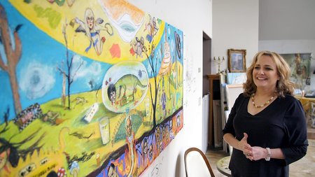 Kunstnik Maria Farmer on Epsteini tõttu läbielatu mõjul loonud üksjagu maale.