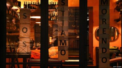 Итальянские рестораны закрыты с 11 марта