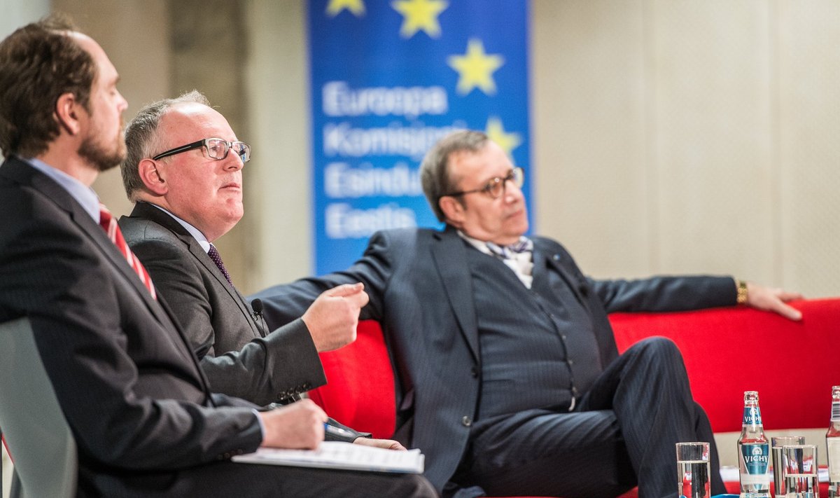 Toomas Hendrik Ilvese ja Frans Timmermansi debatt Tallinna Ülikoolis