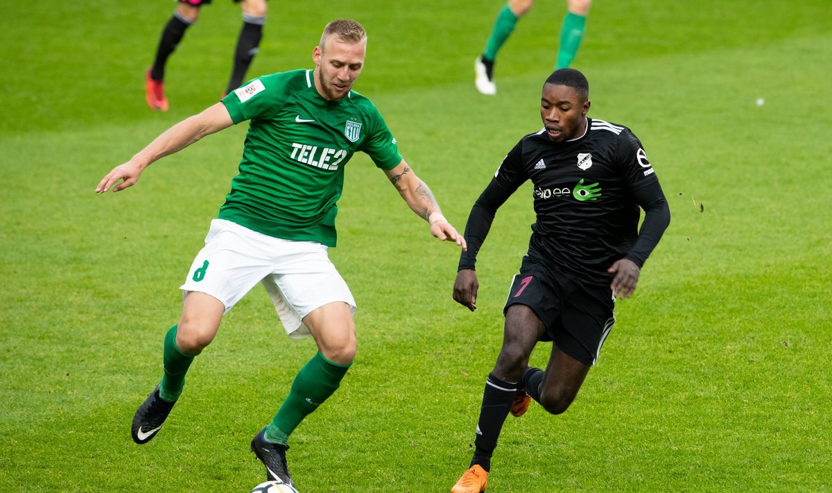 FC Flora ja Nõmme Kalju tegid jalgpalli Premium liiga 32. vooru mängus Lilleküla staadionil 2:2 viigi.