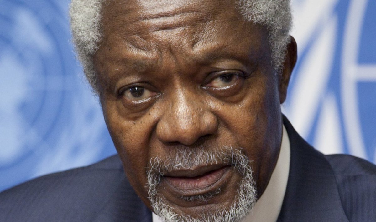 Kofi Annan 2012. aastal ÜRO-s