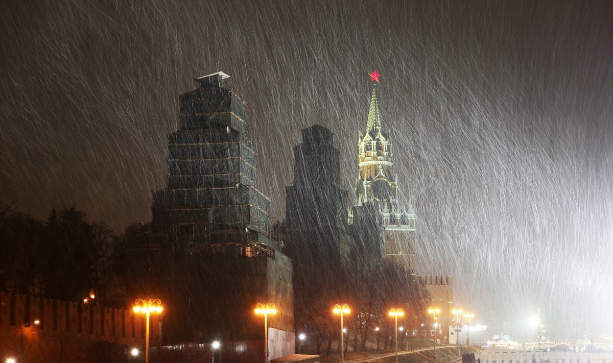 Lumetorm Kremli juures.