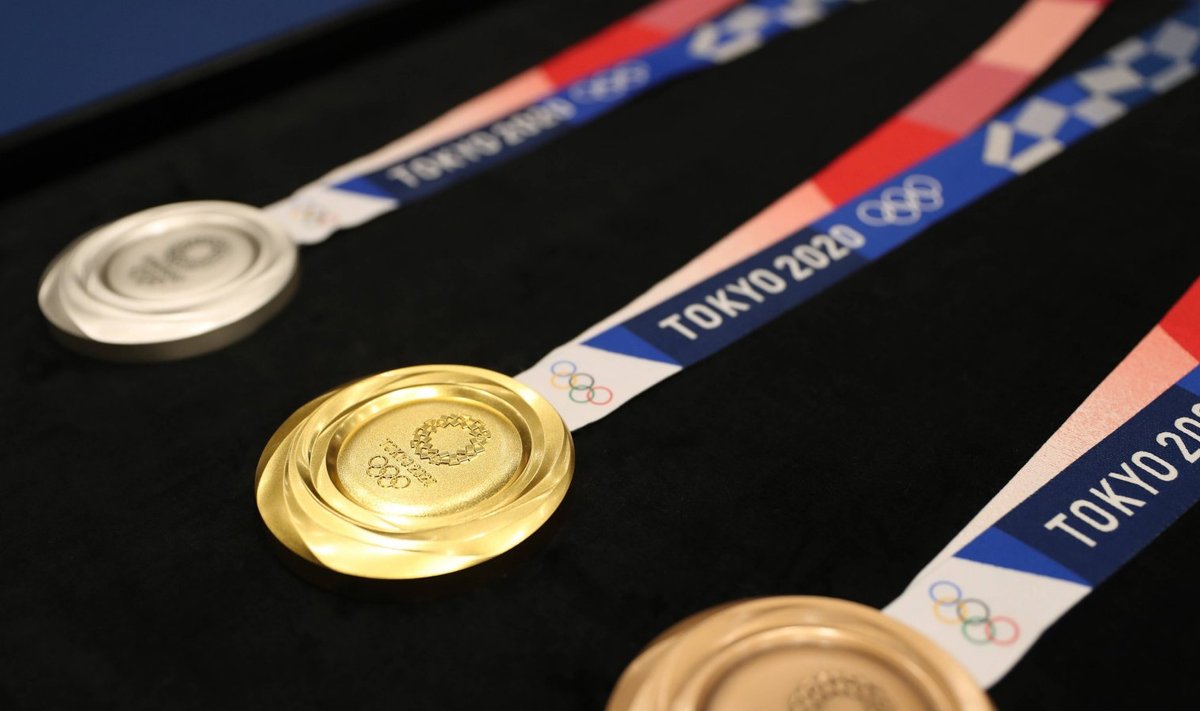Tokyo olümpiamängude medalid.