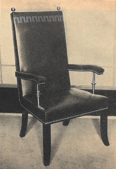 R.Wunderlichi loodud presidendi tool valitsuse koosolekutesaalis, 1937